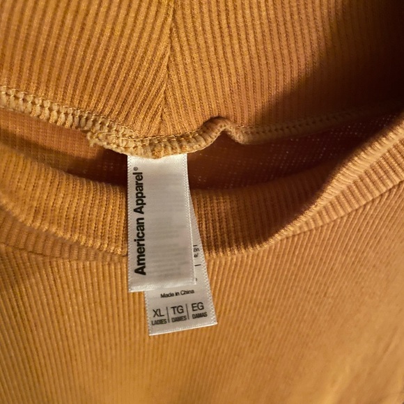 American Apparel Mock Neck Thong Bodysuit - Picture 3 of 3